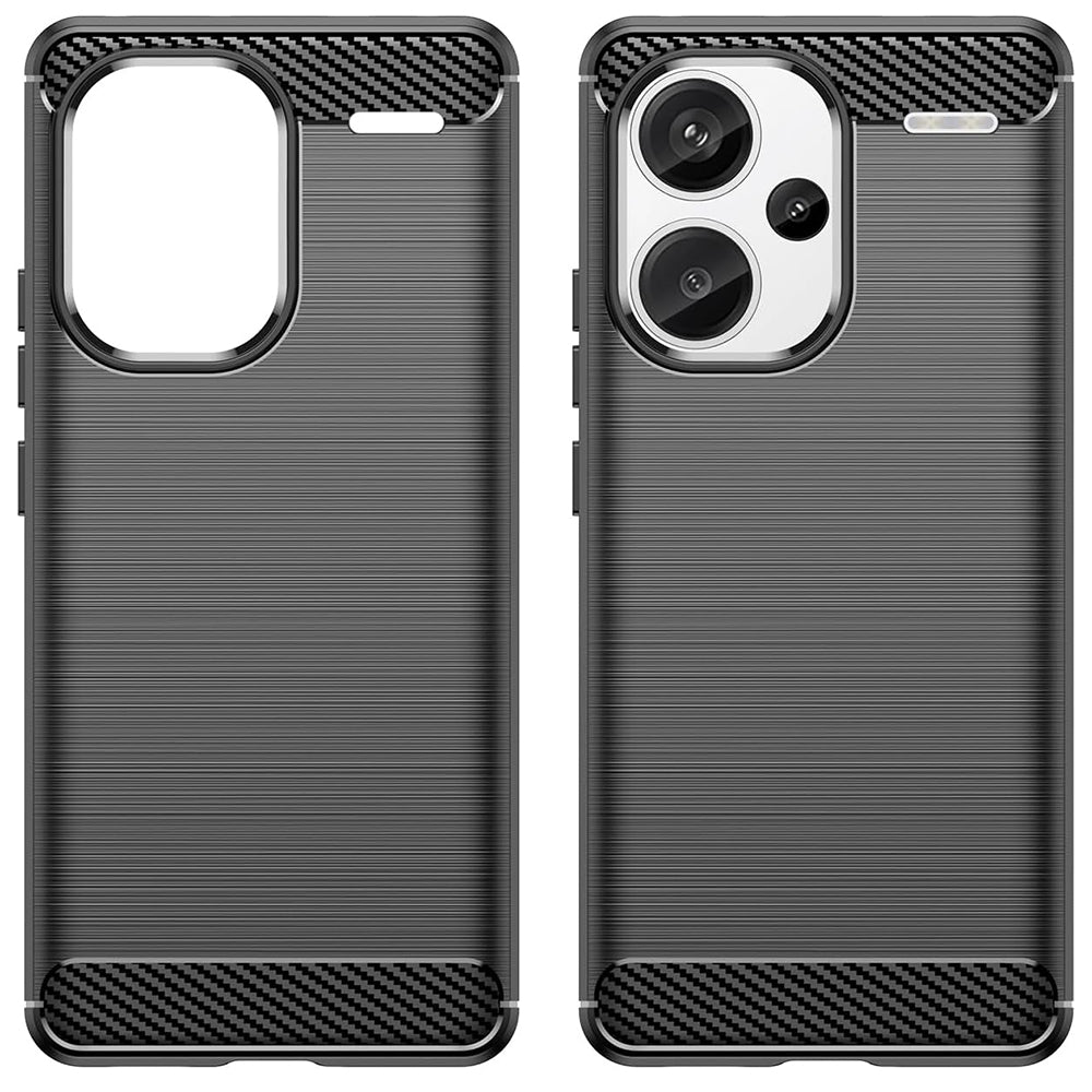 Puzdro pre Xiaomi Redmi Note 13 Pro+, Techsuit, Karbón, Čierne