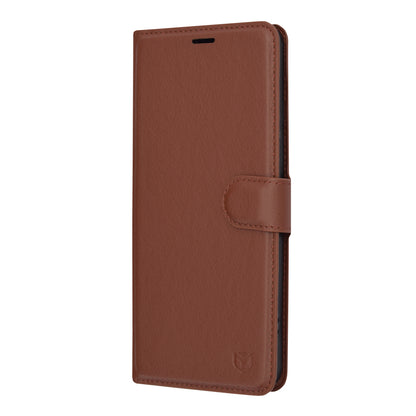 Puzdro pre Xiaomi Redmi Note 13 Pro+, Techsuit, kožené folio, hnedé