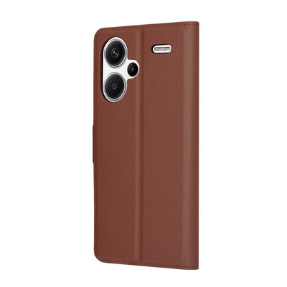 Puzdro pre Xiaomi Redmi Note 13 Pro+, Techsuit, kožené folio, hnedé