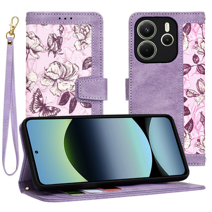 Puzdro pre Xiaomi Redmi Note 14 4G (Regionálne), Techsuit, FlipCraft, Fialová
