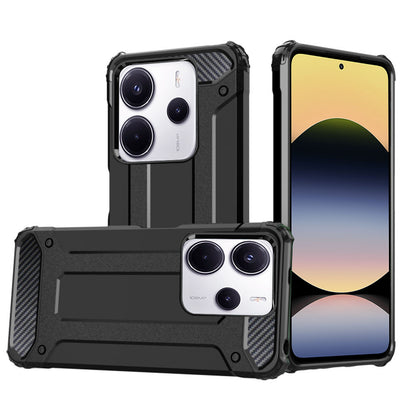 Puzdro pre Xiaomi Redmi Note 14 4G (Regionálne), Techsuit, Hybrid Armor, Čierna