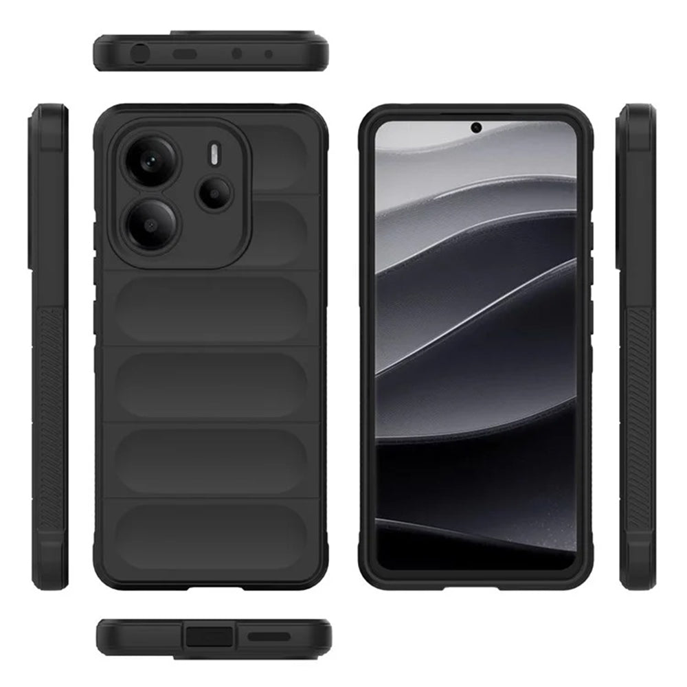 Puzdro pre Xiaomi Redmi Note 14 4G (Regionálne), Techsuit, Magic Shield, Čierna