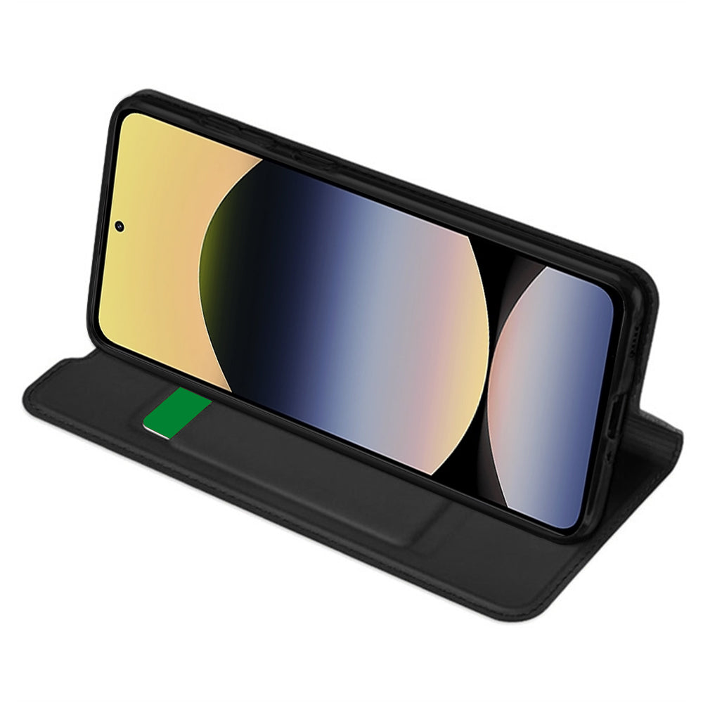 Puzdro pre Xiaomi Redmi Note 14 4G (Regionálne), Techsuit, Magskin Book, Čierne