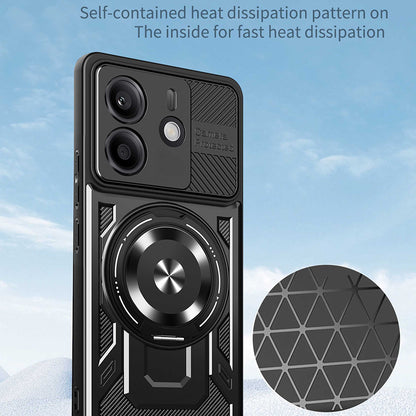Case for Xiaomi Redmi Note 14 4G (Regional), Techsuit, RuggedCam, Black