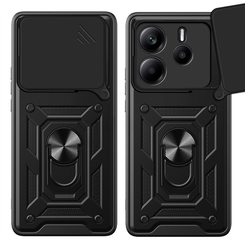 Case for Xiaomi Redmi Note 14 4G (Standard), Techsuit, CamShield, Black