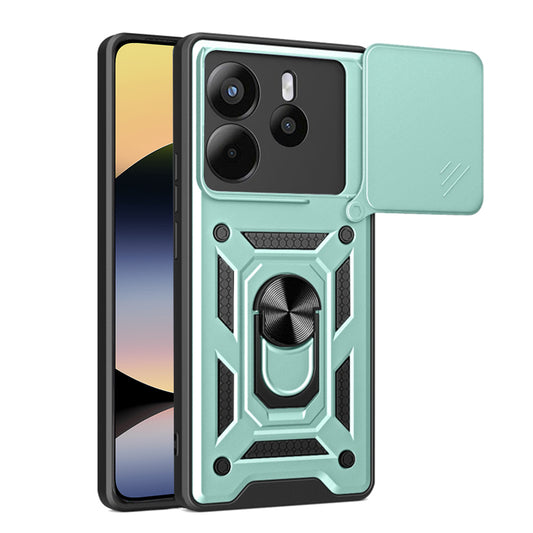 Puzdro pre Xiaomi Redmi Note 14 4G (Štandard), Techsuit, CamShield, Zelené