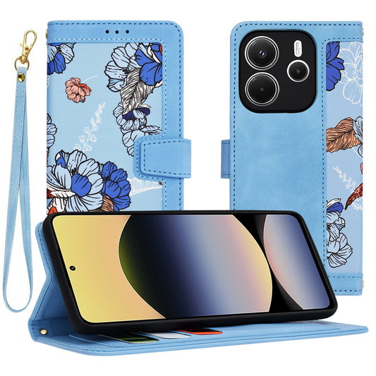 Puzdro pre Xiaomi Redmi Note 14 4G (Štandard), Techsuit, FlipCraft, Modrá