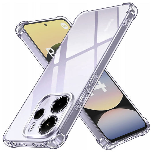 Puzdro pre Xiaomi Redmi Note 14 4G (Štandard), Techsuit, Odolné proti nárazom, Priehľadné