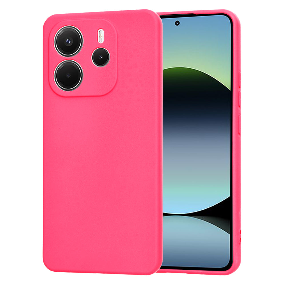 Puzdro pre Xiaomi Redmi Note 14 4G (Štandard), Techsuit, SoftFlex, Tmavoružová