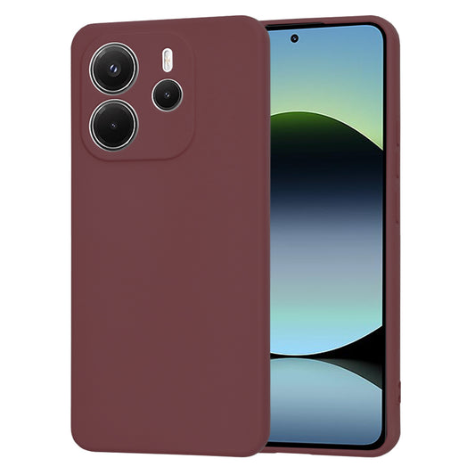Puzdro pre Xiaomi Redmi Note 14 4G (Štandard), Techsuit, SoftFlex, Bordová