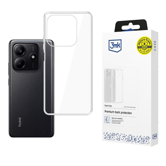 Puzdro pre Xiaomi Redmi Note 14 5G, 3MK, Clear, Priehľadné