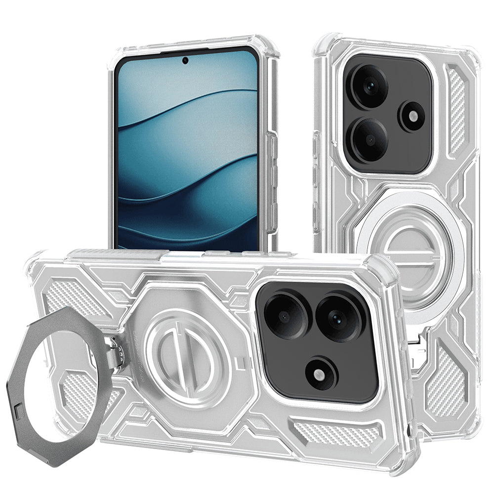 Puzdro pre Xiaomi Redmi Note 14 5G, Techsuit, Carbon Shield Pro, Biele