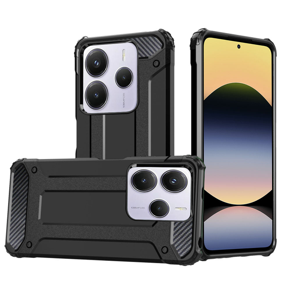 Puzdro pre Xiaomi Redmi Note 14 5G, Techsuit, Hybrid Armor, čierne