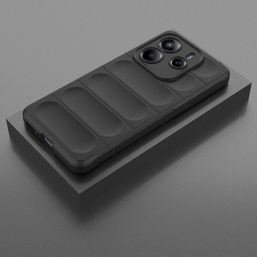 Puzdro pre Xiaomi Redmi Note 14 5G, Techsuit, Magic Shield, Čierne