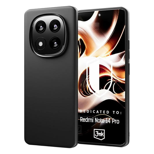 Puzdro pre Xiaomi Redmi Note 14 Pro 4G, 3MK, Matná čierna