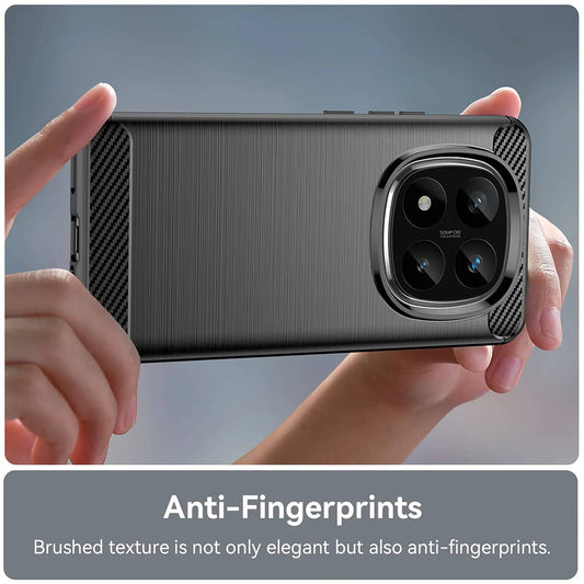 Puzdro pre Xiaomi Redmi Note 14 Pro 4G, Techsuit, Karbón, Modrá