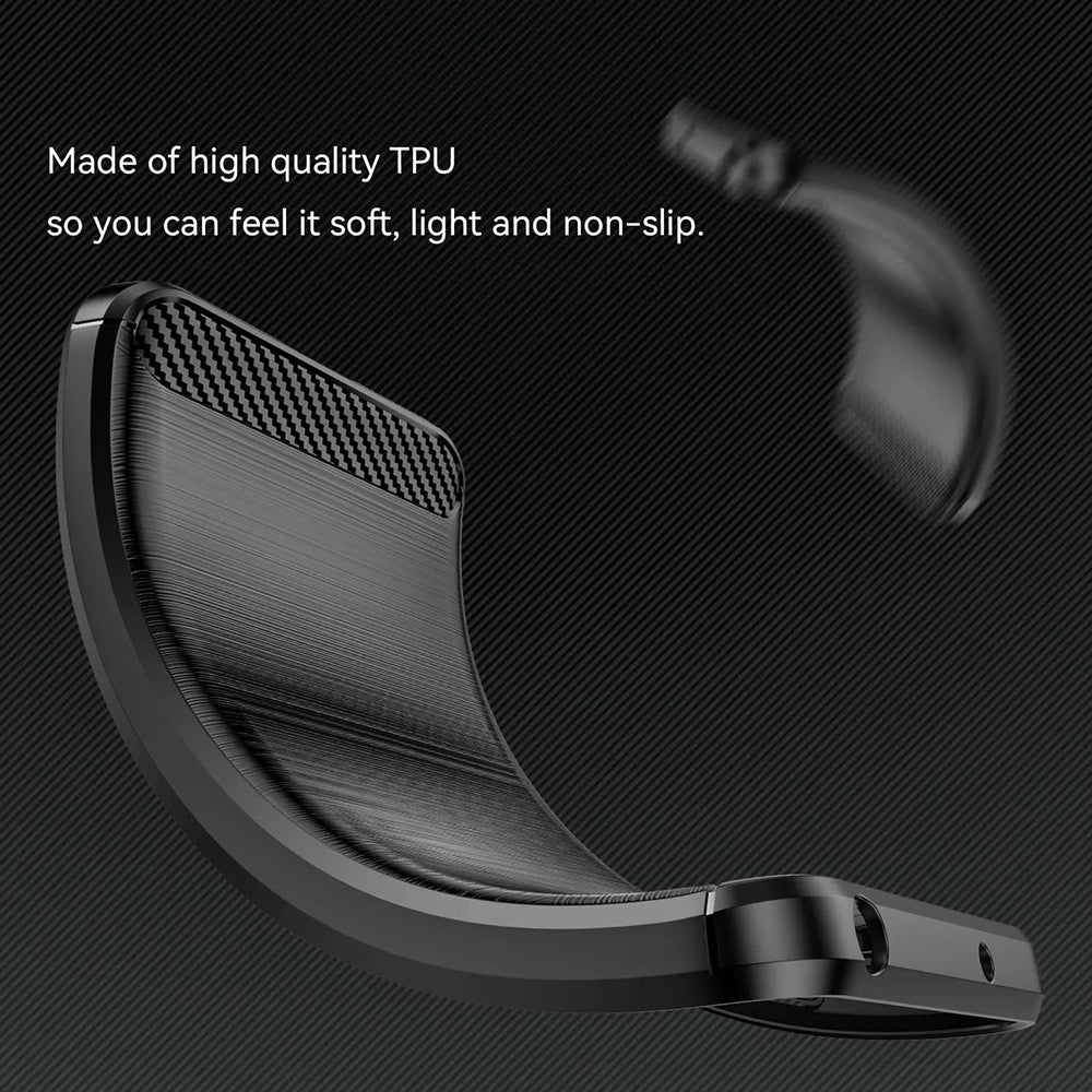 Case for Xiaomi Redmi Note 14 Pro 4G, Techsuit, Carbon, Black