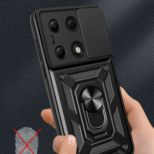 Puzdro pre Xiaomi Redmi Note 14S / Note 13 Pro 4G / Poco M6 Pro 4G, Techsuit, CamShield, Čierne