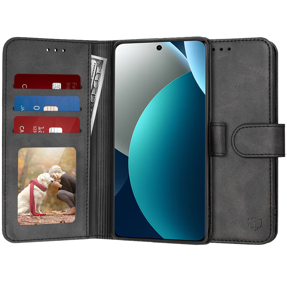 Puzdro pre Xiaomi Redmi Note 15 Pro 4G, Techsuit, Diary Book, Čierne
