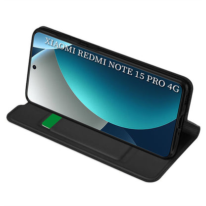 Puzdro pre Xiaomi Redmi Note 15 Pro 4G, Techsuit, Magskin Book, Čierne