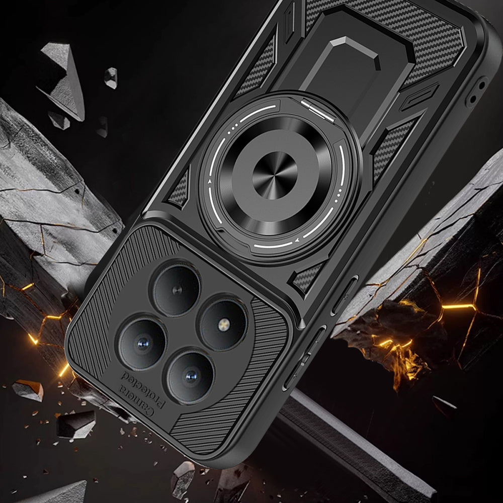 Puzdro pre Xiaomi Redmi Note 15 Pro 4G, Techsuit, RuggedCam, Čierne