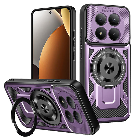 Case for Xiaomi Redmi Note 15 Pro 5G, Techsuit, RuggedCam, Purple