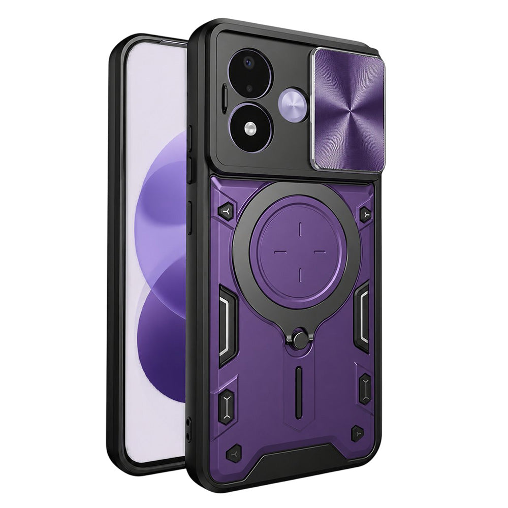 Puzdro pre Xiaomi Redmi Note 17 4G / Note 17 5G, Techsuit, CamGuard Pro, fialové