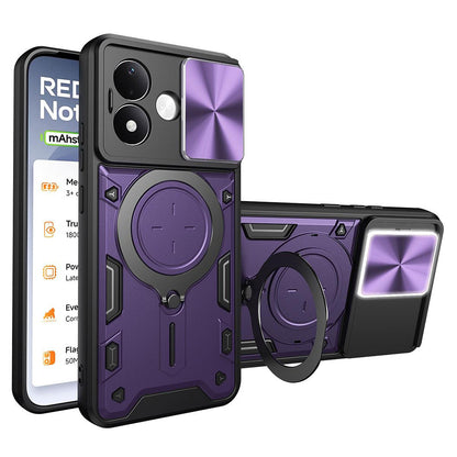 Puzdro pre Xiaomi Redmi Note 17 4G / Note 17 5G, Techsuit, CamGuard Pro, fialové
