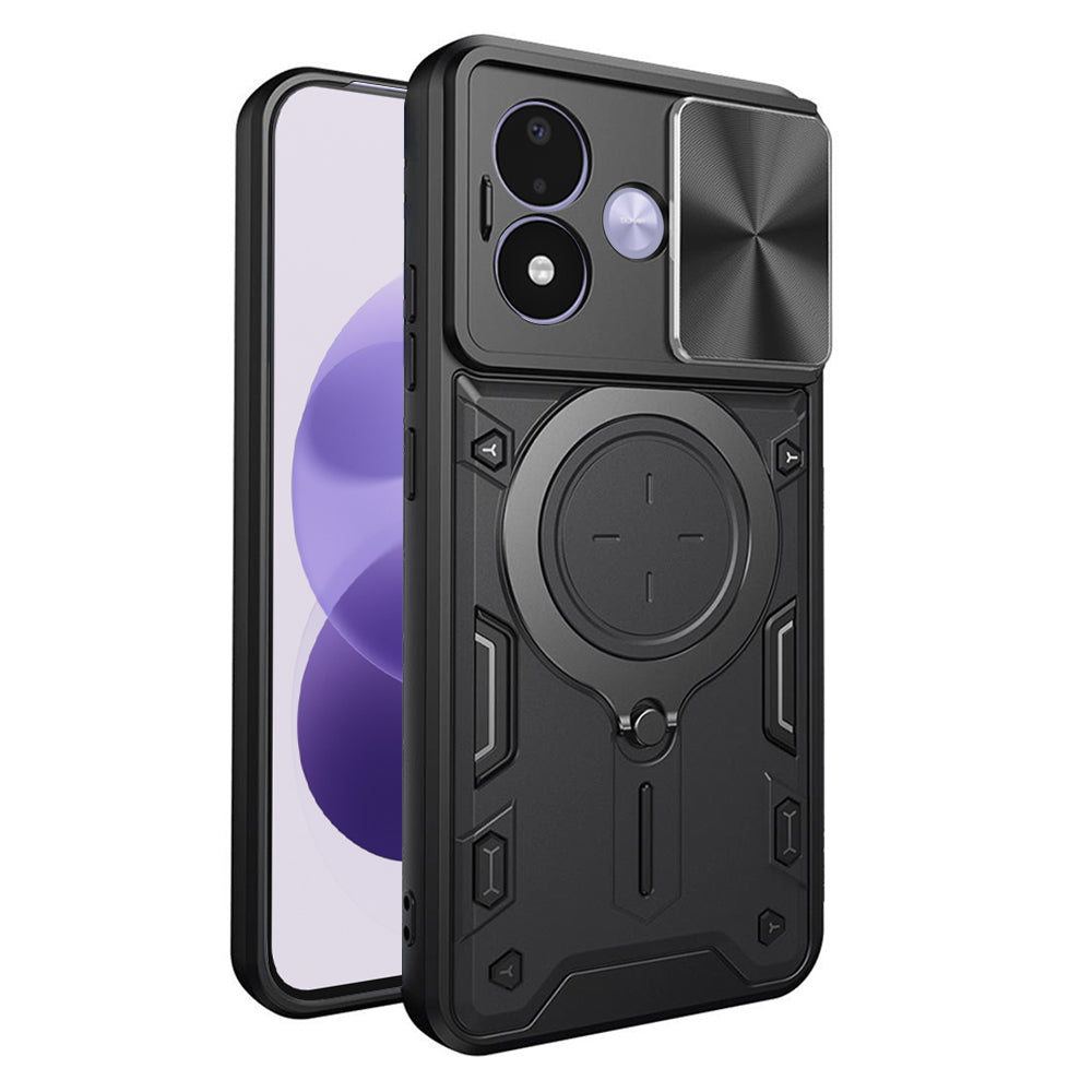 Puzdro pre Xiaomi Redmi Note 17 4G / Note 17 5G, Techsuit, CamGuard Pro, čierne