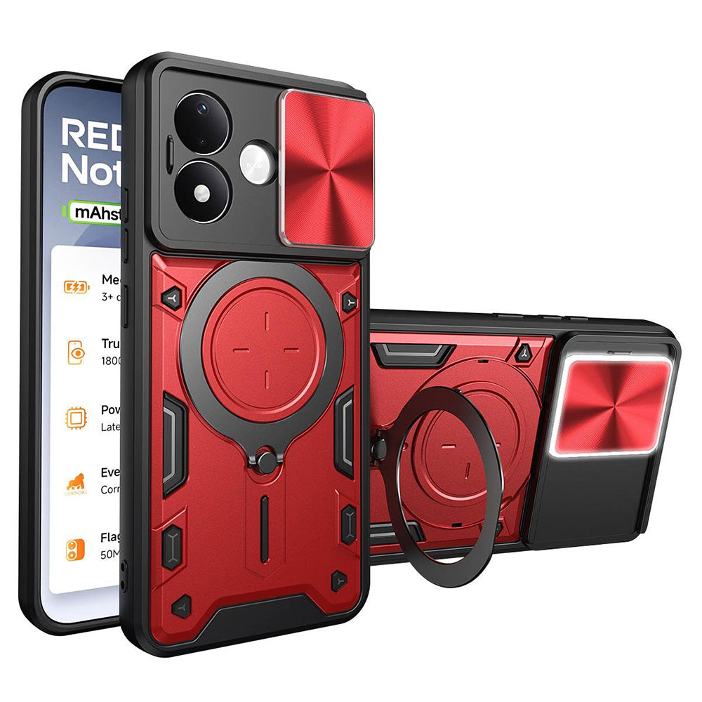 Puzdro pre Xiaomi Redmi Note 17 4G / Note 17 5G, Techsuit, CamGuard Pro, červené
