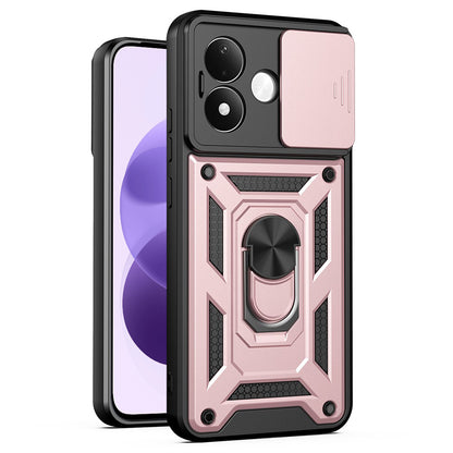 Puzdro pre Xiaomi Redmi Note 17 4G / Note 17 5G, Techsuit, CamShield, ružovozlaté