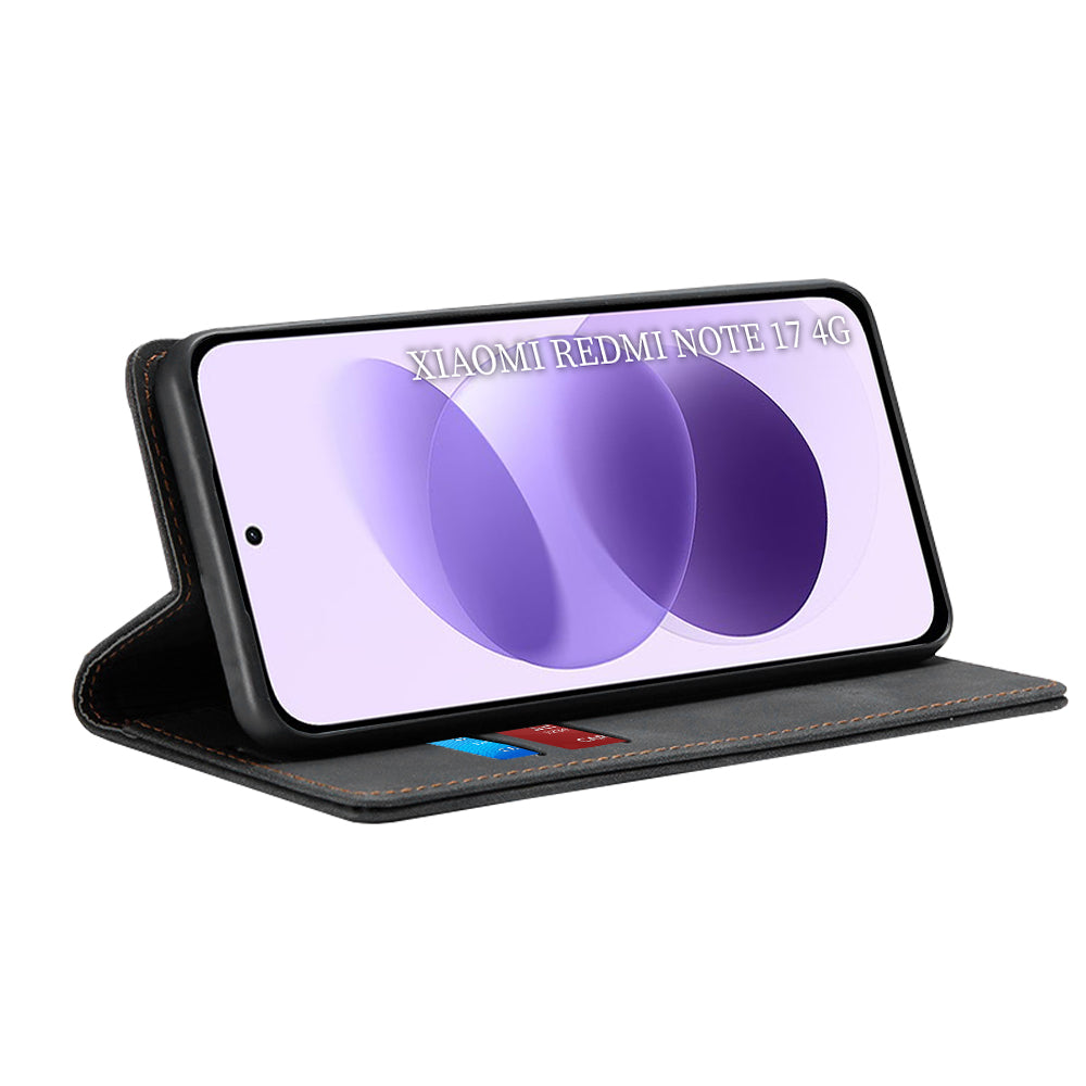 Puzdro pre Xiaomi Redmi Note 17 4G / Note 17 5G, Techsuit, Confy, čierne