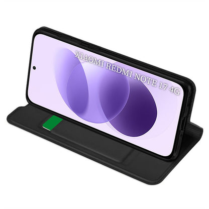 Puzdro pre Xiaomi Redmi Note 17 4G / Note 17 5G, Techsuit, Magskin Book, čierne