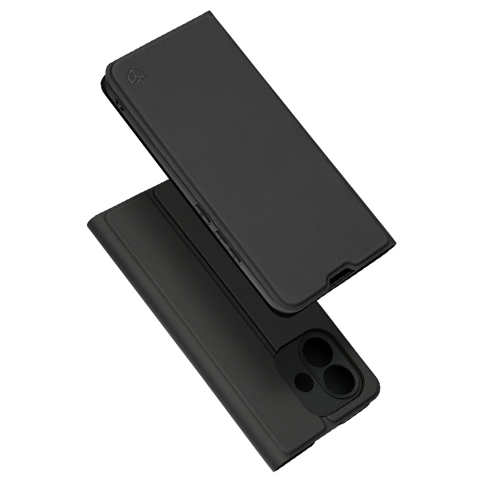 Puzdro pre Xiaomi Redmi Note 17 4G / Note 17 5G, Techsuit, Magskin Book, čierne
