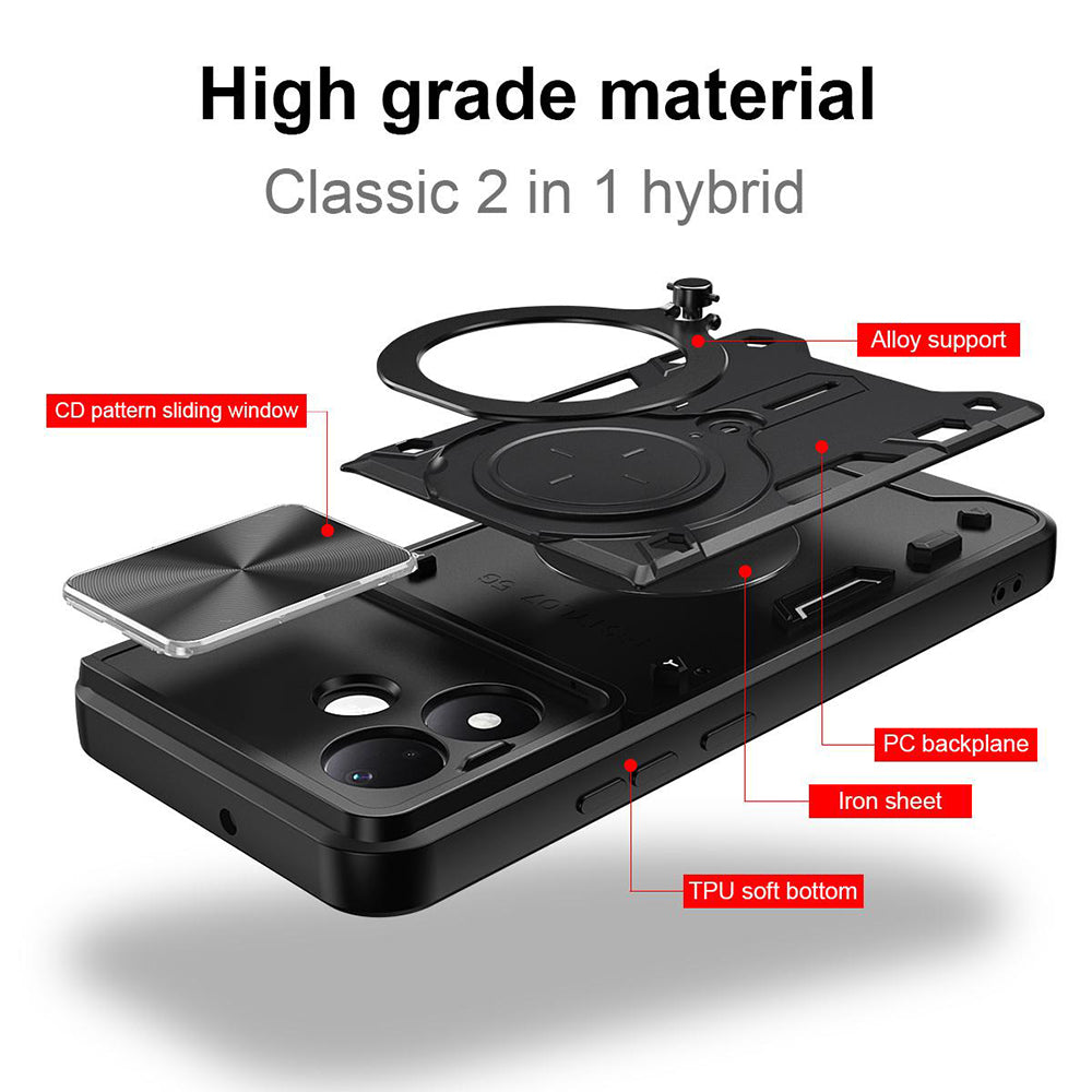 Puzdro na Xiaomi Redmi Note 17 Pro, Techsuit, CamGuard Pro, modré