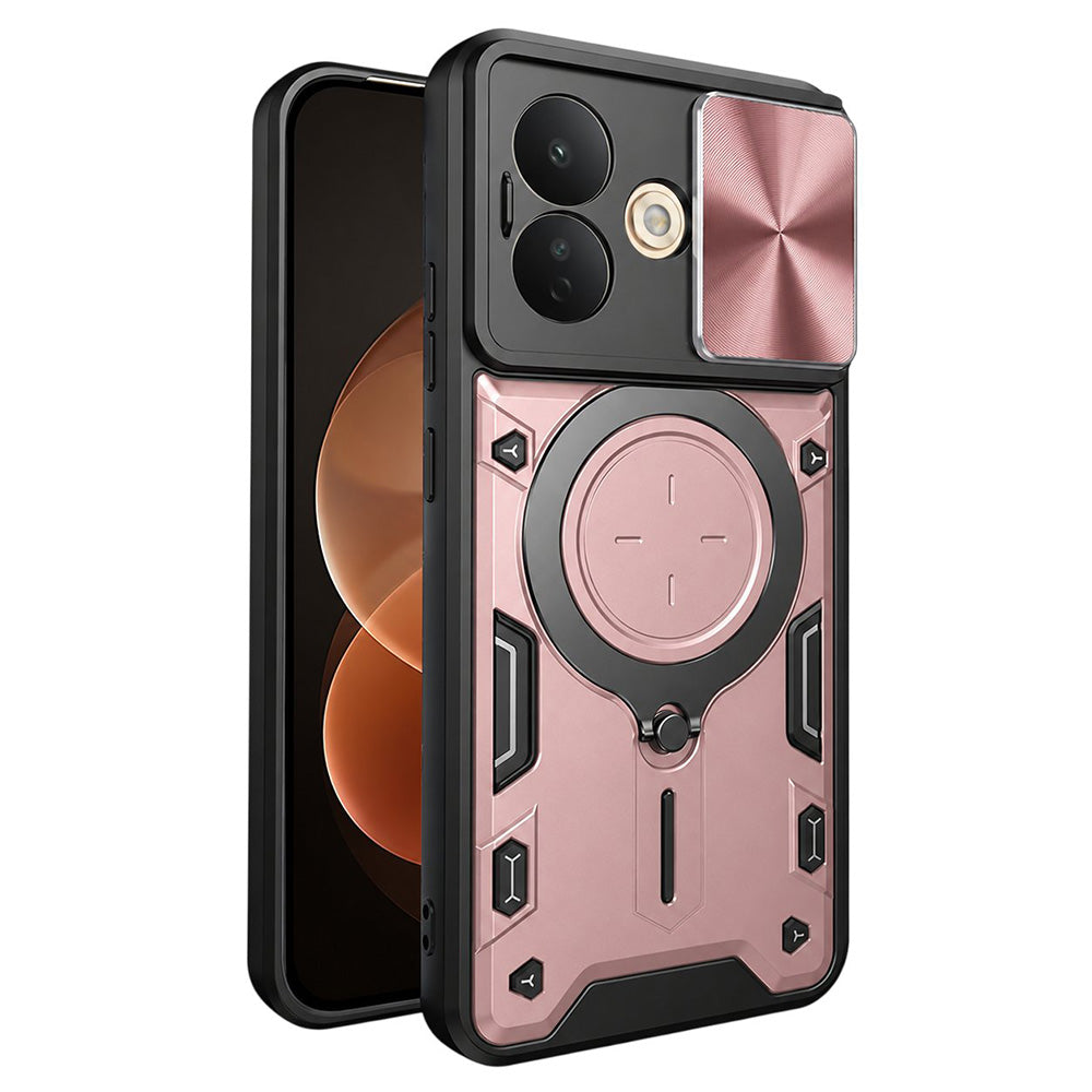 Puzdro na Xiaomi Redmi Note 17 Pro, Techsuit, CamGuard Pro, ružovozlaté