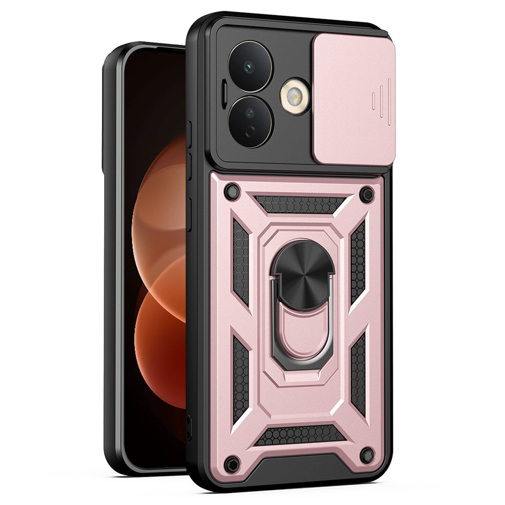 Puzdro na Xiaomi Redmi Note 17 Pro, Techsuit, CamShield, ružovozlaté