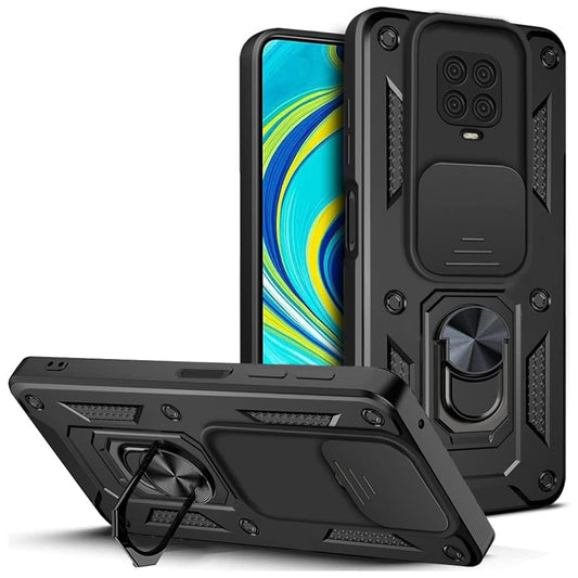 Puzdro pre Xiaomi Redmi Note 9S / Note 9 Pro / Note 9 Pro Max, Techsuit, CamShield, Čierna
