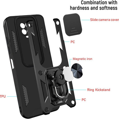 Puzdro pre Xiaomi Redmi Note 9S / Note 9 Pro / Note 9 Pro Max, Techsuit, CamShield, Čierna