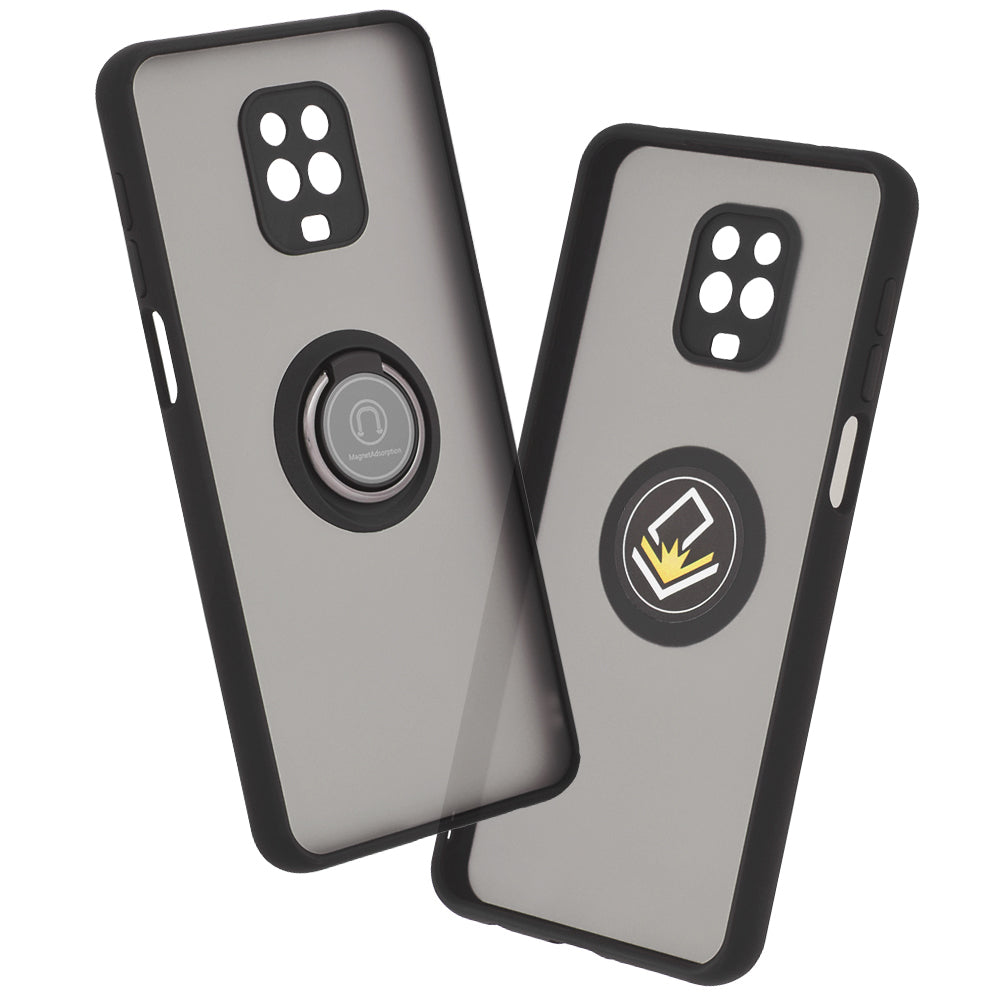 Puzdro pre Xiaomi Redmi Note 9S / Note 9 Pro / Note 9 Pro Max, Techsuit, Glinth, Čierna