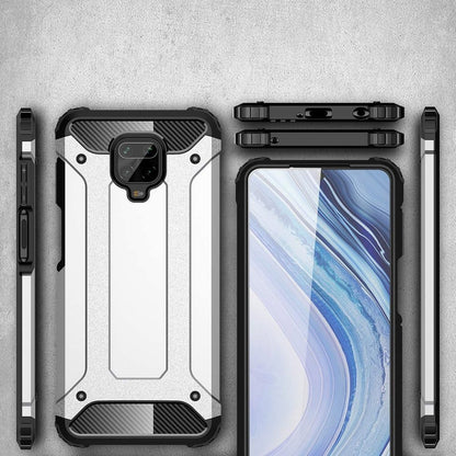 Case for Xiaomi Redmi Note 9S / Note 9 Pro / Note 9 Pro Max, Techsuit, Hybrid Armor, Black