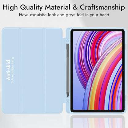 Puzdro pre Xiaomi Redmi Pad Pro / Pad / Pad Pro 5G, Techsuit, Flex Trifold, Tmavomodrá