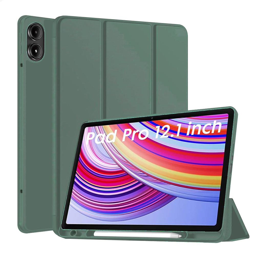 Case for Xiaomi Redmi Pad Pro / Pad / Pad Pro 5G, Techsuit, Flex Trifold, Green