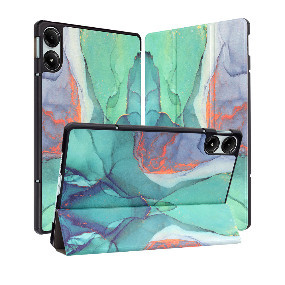 Obal na Xiaomi Redmi Pad Pro / Pad / Pad Pro 5G, Techsuit, FoldPro Green Time, viacfarebný