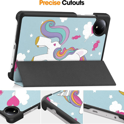 Obal na Xiaomi Redmi Pad SE 8.7, Techsuit, FoldPro Unicorn, viacfarebný