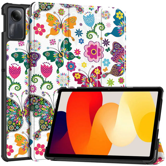 Puzdro pre Xiaomi Redmi Pad SE, Techsuit, FoldPro Butterfly, viacfarebné