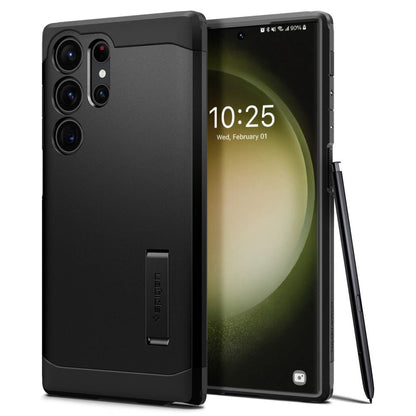 Puzdro pre Samsung Galaxy S23 Ultra S918, Spigen, Tough Armor, Čierne ACS05623