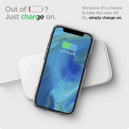 Puzdro pre Apple iPhone 12 / 12 Pro, Spigen, Ultra Hybrid, Transparentné ACS01702