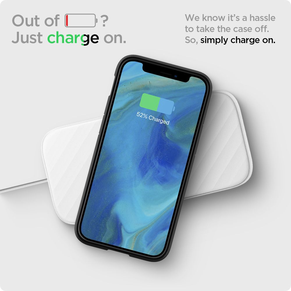 Puzdro pre Apple iPhone 12 / 12 Pro, Spigen, Ultra Hybrid, Čierne ACS01703