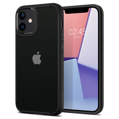 Puzdro pre Apple iPhone 12 / 12 Pro, Spigen, Ultra Hybrid, Čierne ACS01703